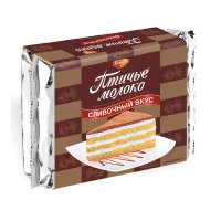 Торт бисквитный Птичье молоко, Южуралкондитер, 350 гр. / Торты, бисквиты