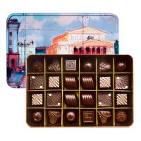 Набор шоколадных конфет Виды Москвы, Красный Октябрь, 255 гр. / 23 февраля