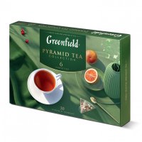 Чай GREENFIELD Pyramid Tea Collection ассорти 6 вкусов 30 пирамидок 1768-10 622760 (1)