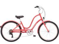 Женский велосипед Electra Townie 7D EQ Step-Thru, год 2023, цвет Красный, ростовка 18 / Велосипеды Женские
