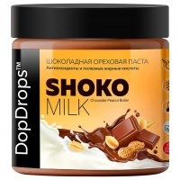 Паста шоколадная DOPDROPS с арахисом и молочным шоколадом 500 г 622827 (1)