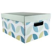 Коробка для хранения с крышкой Домовой Сканди, 26х32х17 см, складная / Коробки, корзины