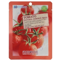 Food A Holic - Тканевая 3D маска с томатом для увлажнения и улучшения цвета лица Tomato Natural Essence Mask, 23 г / Маски