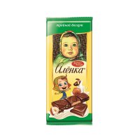 Шоколад Аленка с начинкой Тройной десерт, Красный Октябрь, 90 гр. / Молочный шоколад