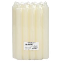 Набор хозяйственных свечей Lumi, 10 шт, 17.8 см, 6-7 часов, белый / Свечи