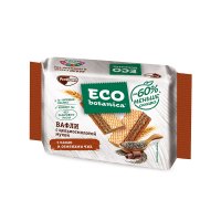 Вафли Eco-botanica из цельносмолотой муки с чиа и какао, 145 гр. / Вафли с пользой