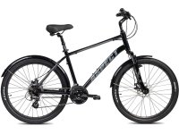 Комфортный велосипед Aspect Weekend Disc, год 2023, цвет Черный-Серебристый, ростовка 16 / Велосипеды Комфортные