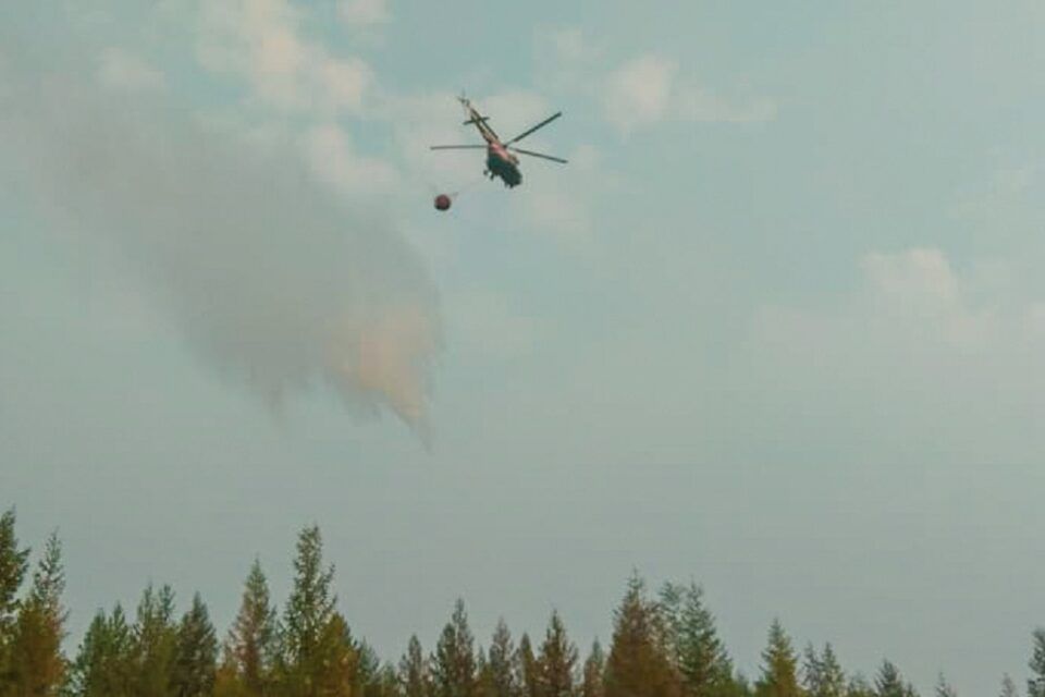 Крупный лесной пожар потушили в Среднеколымском районе Якутии