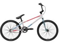 Экстремальный велосипед Stark Madness BMX Race, год 2024, цвет Серебристый-Красный, ростовка 9 / Велосипеды Экстремальные