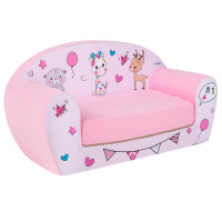 Раскладной бескаркасный (мягкий) детский диван серии "Мимими", Крошка Рони день рождения