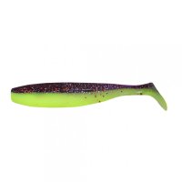 Виброхвост Yaman PRO Sharky Shad, р.3,75 inch, цвет #26 - Violet Chartreuse (уп 5 шт.) YP-SS375-26