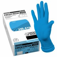 Перчатки латексные смотровые MANUAL HIGH RISK HR419 Австрия 25 пар 50 шт. размер S 631204 (1)