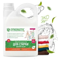 Гель для стирки цветного белья SYNERGETIC, 2,75л / Гели для особых типов ткани