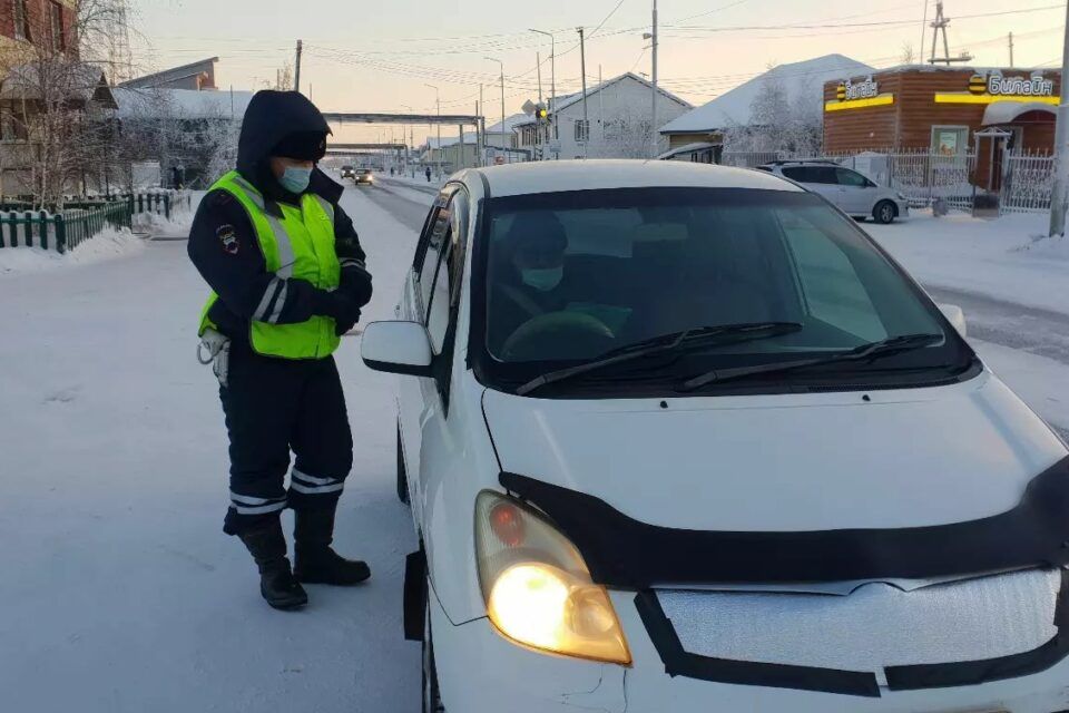 В якутском городе Нюрба проверяют таксистов
