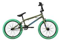 Экстремальный велосипед Stark Madness BMX 2, год 2023, цвет Зеленый-Голубой, ростовка 9 / Велосипеды Экстремальные