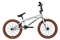 Экстремальный велосипед Stark Madness BMX 3, год 2023, цвет Серебристый-Фиолетовый, ростовка 9 / Велосипеды Экстремальные