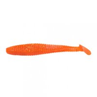 Виброхвост Yaman PRO Flatter Shad, р.4 inch, цвет #03 - Carrot gold flake (уп. 5 шт.) YP-FS4-03