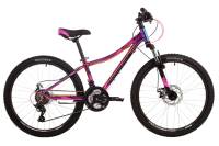 Подростковый велосипед Novatrack Katrina 21.D 24, год 2024, цвет Фиолетовый, ростовка 12 / Велосипеды Подростковые