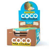 Батончик в шоколаде "COCO" - Кокос с ананасом (30 шт.) / Батончики Snaq Fabriq