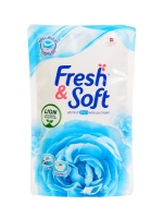 Lion Thailand Fresh &amp; Soft - Концентрированный гель для стирки всех типов тканей &quot;Утренний поцелуй&quot;, 400 мл / Чистящие и моющие средства