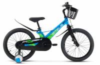 Детский велосипед Stels Flash KR 18 Z010, год 2024, цвет Синий-Зеленый / Велосипеды Детские