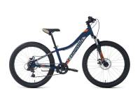 Подростковый велосипед Forward Twister 24 2.0 D, год 2024, цвет Синий-Оранжевый, ростовка 12 / Велосипеды Подростковые