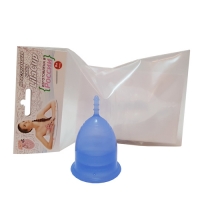 LilaCup - Чаша менструальная Практик, синяя, размер L, 1 шт / Интим-товары