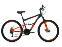Велосипеды Двухподвесы Altair MTB FS 26 2.0 D, год 2022, цвет Серебристый-Оранжевый, ростовка 18 / Велосипеды Двухподвесы