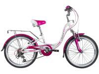 Детский велосипед Novatrack Angel 20 6sp, год 2019, цвет Белый / Велосипеды Детские