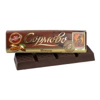 Шоколад Сормово с шоколадной начинкой, 50 гр. / Темный шоколад
