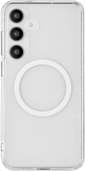 Чехол-накладка uBear Real Mag Case для Galaxy S24+, полиуретан, прозрачный / Чехлы
