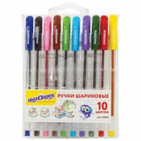 Ручки шариковые Классная 0,35 мм 10 цветов 143535 (5)