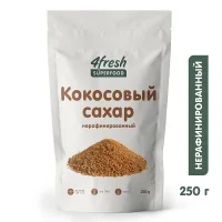 Кокосовый сахар 4fresh FOOD, 250 г / Полезные завтраки и перекусы