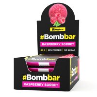 Протеиновый батончик Bombbar в шоколаде - Малиновый сорбет / Батончики Bombbar 40г в шоколаде
