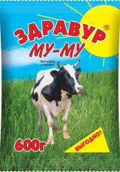 Кормовая добавка Здравур Му-Му 600 гр пакет / Кормовые добавки для скота и птицы
