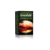 Чай Greenfield Golden Ceylon черный листовой, 100 гр. / Чай, кофе