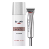 Eucerin - Набор для базового ухода: крем для кожи вокруг глаз 15 мл + ночной крем 50 мл / Выгодные наборы