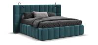 Кровать BOSS.XO 180*200 велюр Monolit зеленая / Кровати