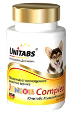 JuniorComplex c B9 для щенков, 100 таблеток, UNITABS / Витамины, добавки