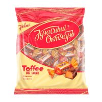 Конфеты Toffee De Luxe классик, Красный Октябрь, 250 гр. / Шоколадные конфеты