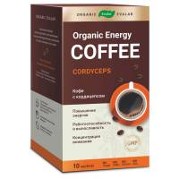 Кофе с кордицепсом для энергии Organic Evalar energy, 10 саше-пакетов, Organic Evalar / Эвалар