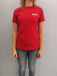 Футболка с логотипом МТС Цифровая Экосистема женская Красная (XL) / Одежда