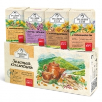 Алтэя - Подарочный набор травяных чаев &quot;Золотая коллекция&quot;, 4 х 50 г / Напитки