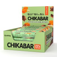 Протеиновый батончик Chikalab – Chikabar - Арахис с карамельной начинкой (12 шт.) / SALE -30%
