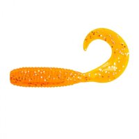 Твистер Helios Тiny Credo 1,55"/4 см, цвет Orange & Sparkles 12 шт HS-8-022
