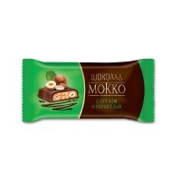 Шоколад Мокко с начинкой орех-карамель, ТАКФ, 25 гр. / Молочный шоколад