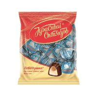 Конфеты Лебедушка с начинкой мягкий ирис, Красный Октябрь, 250 гр. / Шоколадные конфеты
