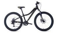 Подростковый велосипед Forward Twister 24 2.0 D, год 2024, цвет Черный-Серебристый, ростовка 12 / Велосипеды Подростковые