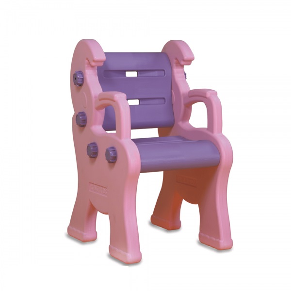 Детский пластиковый стул "Королевский", розовый