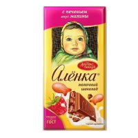 Молочный шоколад Аленка, Красный Октябрь, 85 гр. / Молочный шоколад